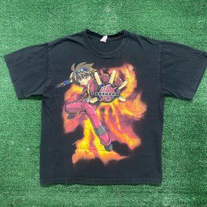 Vintage Y2K Bakugan Battle Brawlers Shirt Japan Anime Punk Tee
